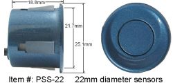 22mm diameter ultrasonic sensors