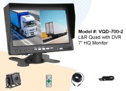 7" split screen monitor for truck and bus